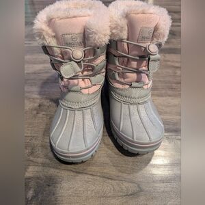 Magellan Outdoors Pink and Gray Kids Boots